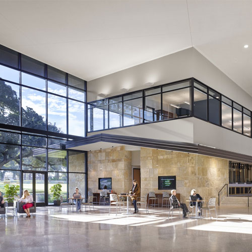 Buda municipal building lobby