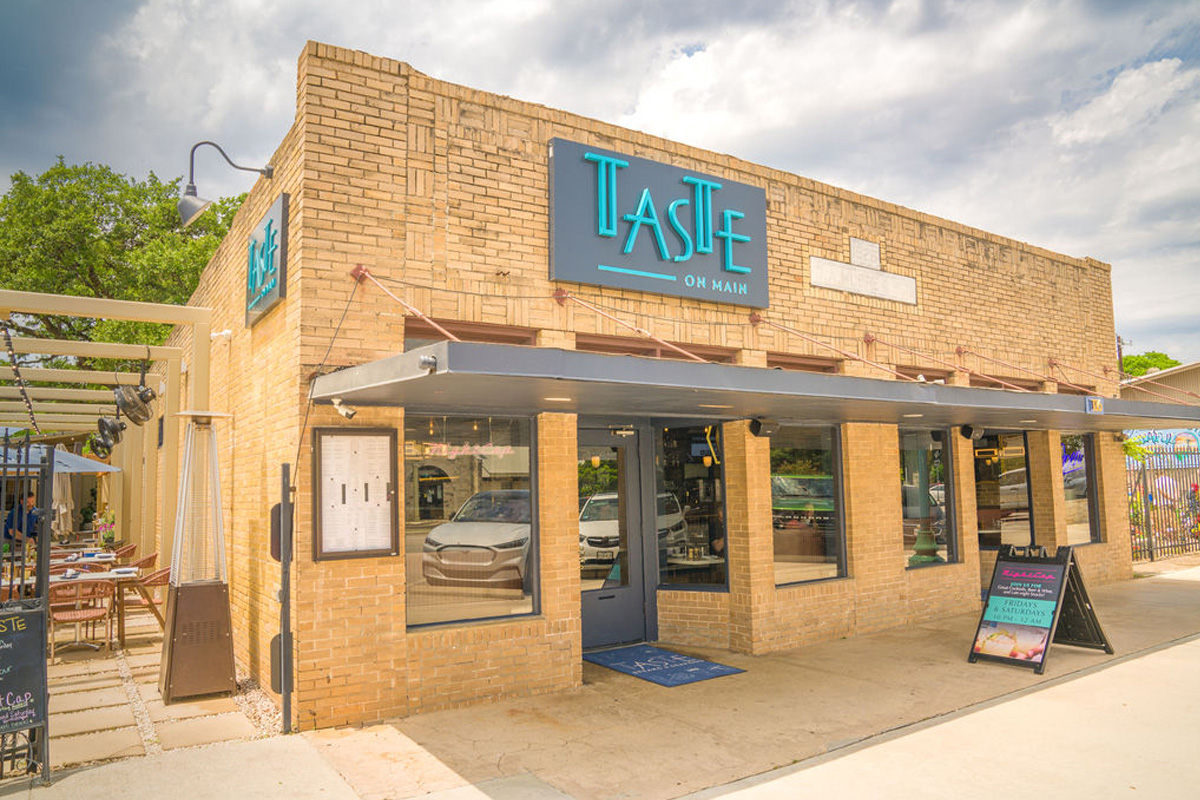 Taste on Main storefront with signage