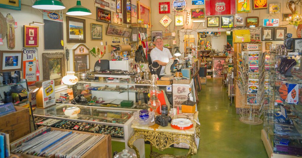 Antique shop interior