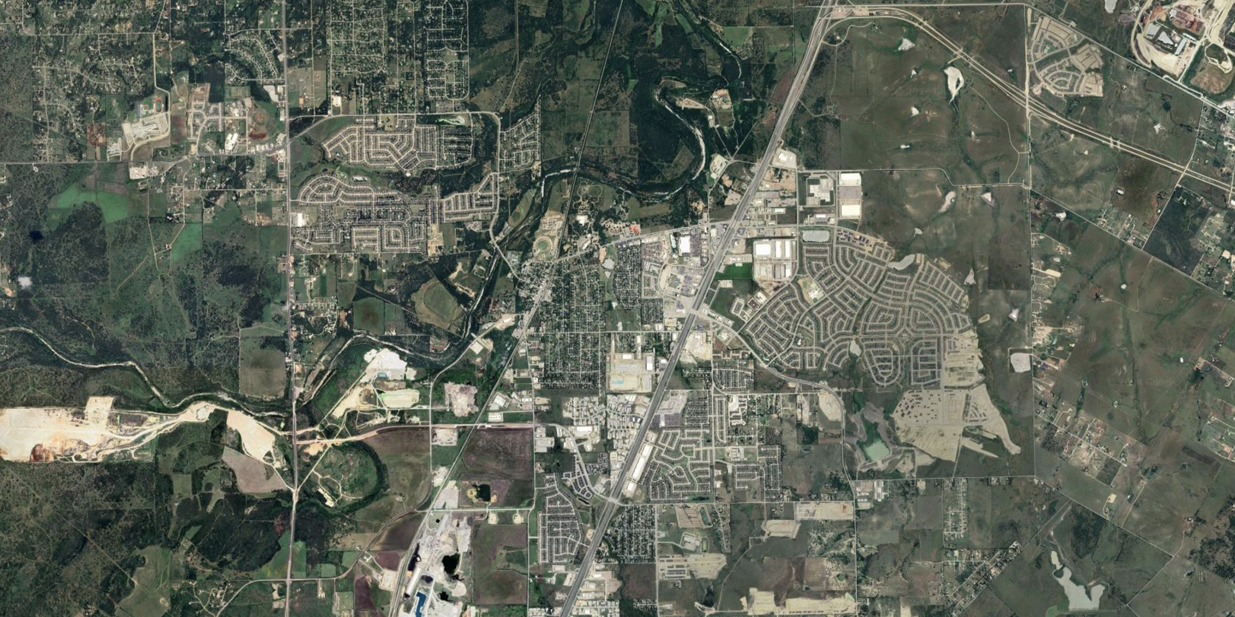 Buda , Texas Satellite View