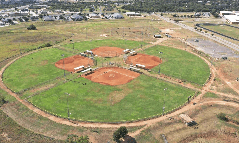 Aerial of Buda Sportsplex